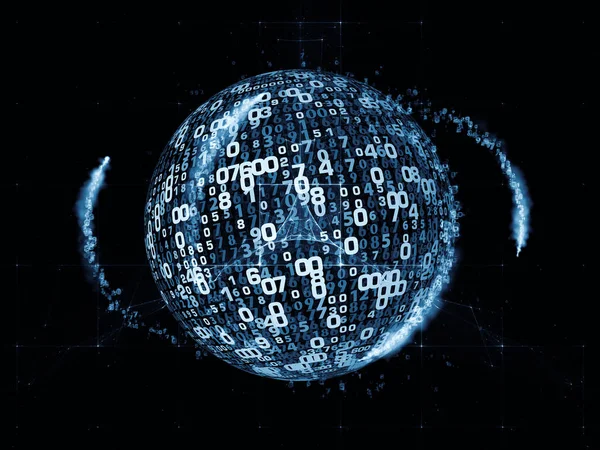 Serie Numero Mondo Disposizione Cifre Elementi Frattali Materia Scienza Istruzione — Foto Stock