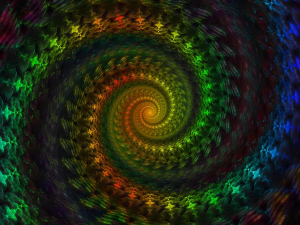 Spiral Geometri Serien Sammansättningen Spinning Virvel Fraktal Element Ämnet Matematik — Stockfoto