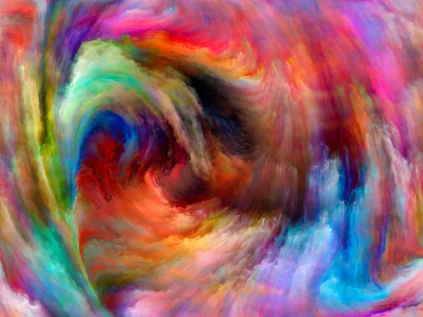 Vortex Twist Swirl Series Creative Arrangement Color Movement Canvas Concept — Stock Photo, Image