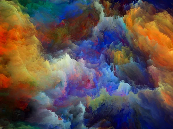 Color Flow Series Визуально Привлекательный Фон Потоков Цифровой Краски Подходит — стоковое фото