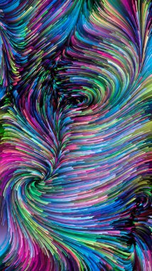Hareket içinde renk serisi. Akan boya desen tasarım, yaratıcılık ve hayal gücü ekranlar ve mobil cihazlar için duvar kağıdı olarak kullanmak üzere konuyla ilgili kompozisyon