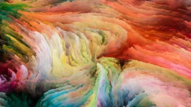 Hareket içinde renk serisi. Akan boya desen tasarım, yaratıcılık ve hayal gücü ekranlar ve mobil cihazlar için duvar kağıdı olarak kullanmak için bu konuda etkileşimi