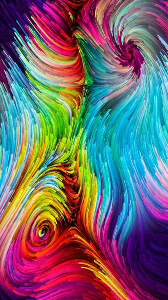 Color Motion Series Artistic Abstraction Composed Liquid Paint Pattern Subject — Stock Photo, Image