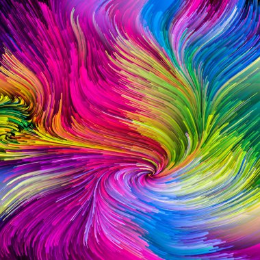 Hareket içinde renk serisi. Tasarım, yaratıcılık ve hayal gücü ekranlar ve mobil cihazlar için duvar kağıdı olarak kullanmak için bu konuda bir metafor olarak akan boya desen tasarım oluşur