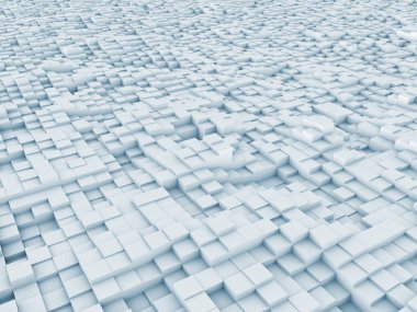 konuyla ilgili bilgisayar grafik çizimi için arka plan öğesi olarak fraktal gürültü ile bozuk uçak ilkel 3D render