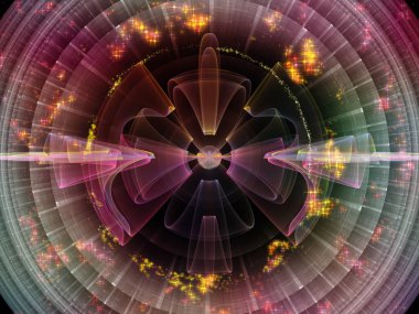 Dalga fonksiyonu serisi. Renkli sinüs titreşimler kompozisyon, ışık ve fraktal öğeleri için ses ekolayzer, projelerde müzik spektrum ve kuantum olasılık