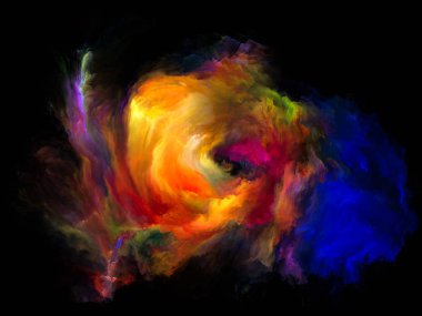 Akışı serisi renk. Arka plan tasarım akarsu müzik, yaratıcılık, hayal gücü, sanat ve tasarım konusunda dijital boya