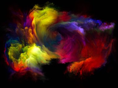 Akışı serisi renk. Arka plan tasarım akarsu müzik, yaratıcılık, hayal gücü, sanat ve tasarım konusunda dijital boya