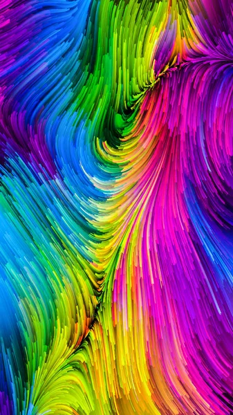 Serie Color Movimiento Composición Patrón Pintura Líquida Con Relación Metafórica — Foto de Stock