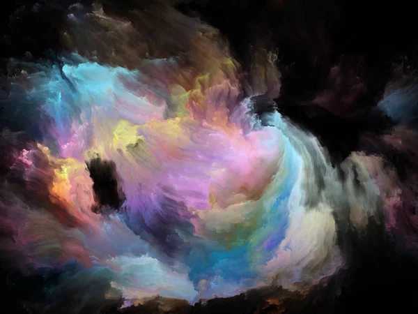 Color Flow Series Абстрактный Дизайн Струй Цифровой Краски Тему Музыки — стоковое фото