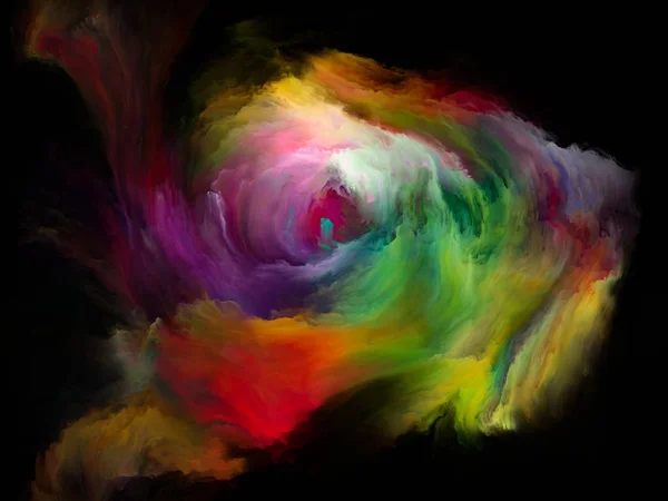 Serie Color Flow Composición Flujos Pintura Digital Adecuados Como Telón —  Fotos de Stock