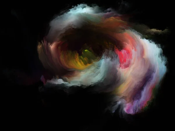 Серія Кольорових Потоків Взаємодія Потоків Цифрової Фарби Тему Музики Творчості — стокове фото
