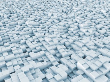 konuyla ilgili bilgisayar grafik çizimi için arka plan öğesi olarak fraktal gürültü ile bozuk uçak ilkel 3D render