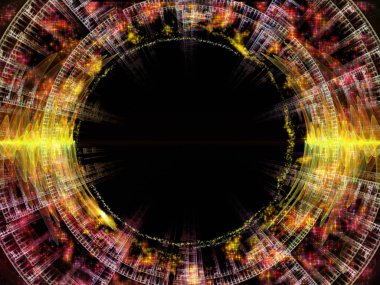 Dalga fonksiyonu serisi. Renkli sinüs titreşimlerin yaratıcı düzenleme, ışık ve fraktal öğeleri için ses ekolayzer, konunun müzik spektrum ve kuantum olasılık