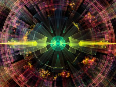 Dalga fonksiyonu serisi. Renkli sinüs titreşimlerin yaratıcı düzenleme, ışık ve fraktal öğeleri için ses ekolayzer, konunun müzik spektrum ve kuantum olasılık