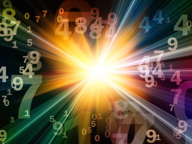 Matematik gerçeklik serisi. Sayı, ışıklar ve Fraktal desenleri matematik, eğitim ve bilim konusunda düzenleme