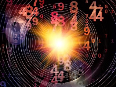 Matematik gerçeklik serisi. Sayı, ışıklar ve Fraktal desenleri matematik, eğitim ve bilim konusunda düzenleme