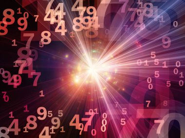 Matematik gerçeklik serisi. Sayı, ışıklar ve Fraktal desenleri matematik, eğitim ve bilim konusunda düzenleme