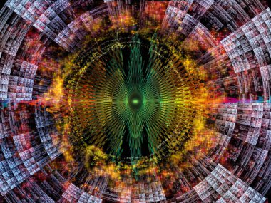 Dalga fonksiyonu serisi. Renkli sinüs titreşimler kompozisyon, ışık ve fraktal öğeleri için ses ekolayzer, projelerde müzik spektrum ve kuantum olasılık