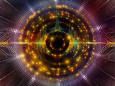 Dalga fonksiyonu serisi. Renkli sinüs titreşimler, ışık ve fraktal öğeleri ses ekolayzer, müzik projelerde için uygun bir zemin olarak spektrum ve kuantum olasılık