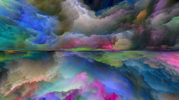 Σειρά Της Γης Όνειρο Αφηρημένη Ρύθμιση Του Ψηφιακού Χρώματα Κατάλληλα — Φωτογραφία Αρχείου
