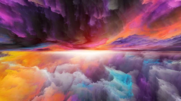 Serie Dream Land Fondo Colores Digitales Sobre Tema Del Universo — Foto de Stock