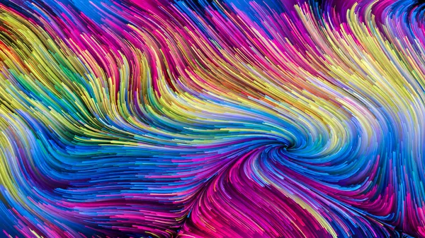 Serie Color Movimiento Diseño Compuesto Por Patrón Pintura Flujo Como — Foto de Stock