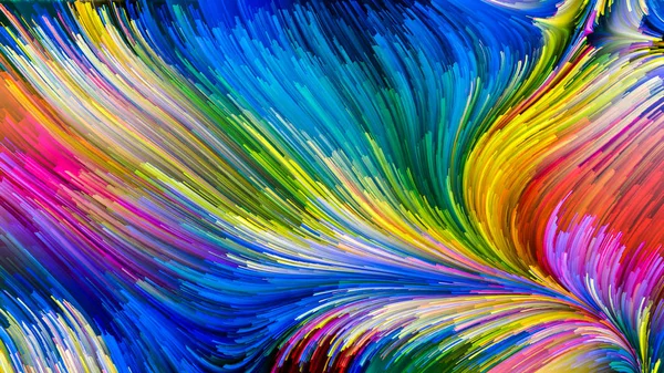 Color Motion Series Backdrop Flowing Paint Pattern Subject Design Creativity — Stock Photo, Image