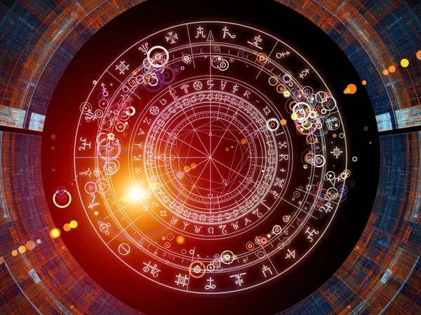 Arka Plan Tasarımı Fraktal Öğeleri Kutsal Sembolleri Tasavvuf Gizli Astroloji — Stok fotoğraf