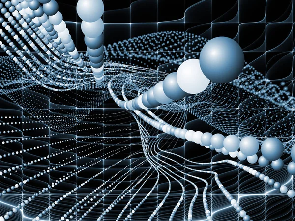 stock image Geometry of Technology series. Background design of technological fractal structures on the subject of science, information technology and education