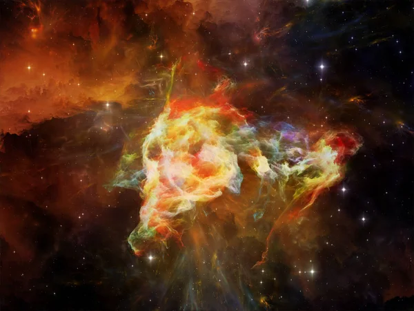 Serie Espacio Profundo Diseño Abstracto Hecho Nebulosa Espacial Nubes Polvo —  Fotos de Stock