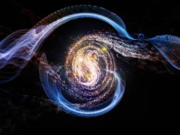 Eléments Série Cosmos Composition Espace Des Étoiles Avec Une Relation — Photo