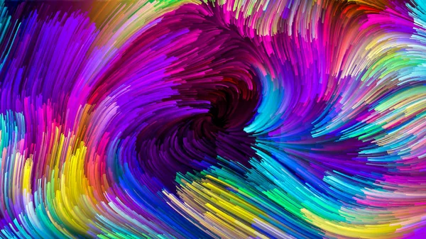 Color In Motion series. Backdrop design of Flowing Paint pattern for works on design, creativity and imagination to use as wallpaper for screens and devices