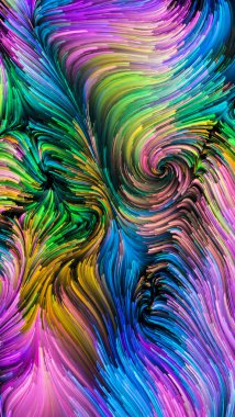 Drama renkler Serisi. Sanal tuval yaratıcı düzenleme tasarım, yaratıcılık ve hayal gücü bu konu üzerine bir kavramı mecaz olarak