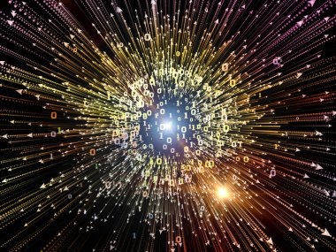 Kuralına göre serisi tasarım. Sanatsal soyutlama basamak ve bilim, bilgi teknoloji ve matematik konusunda soyut öğeler oluşur