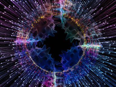 Dalga fonksiyonu serisi. Soyut renkli sinüs titreşimler, ışık ve fraktal öğeleri uygun projeler üzerinde ses ekolayzer, müzik için oluşan spektrum ve kuantum olasılık