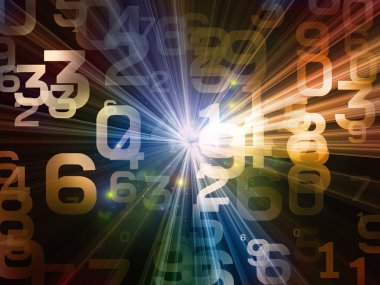 Gerçeklik Matematiği serisi. Matematik, eğitim ve bilim konularındaki sayıların, ışıkların ve fraktal örneklerin bileşimi