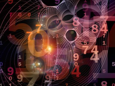 Gerçeklik Matematiği serisi. Matematik, eğitim ve bilim konularındaki sayıların, ışıkların ve fraktal örneklerin bileşimi