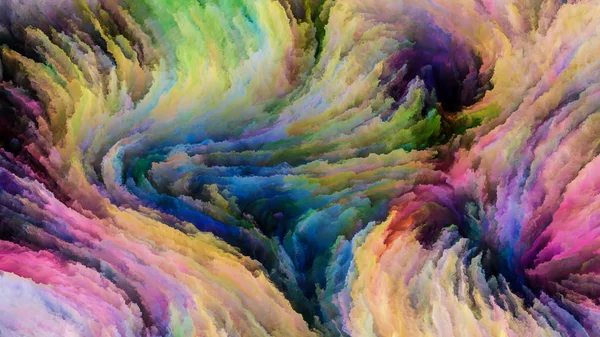 Hareket içinde renk serisi. Tasarım, yaratıcılık ve hayal gücü ekranlar ve mobil cihazlar için duvar kağıdı olarak kullanmak için bu konuda bir metafor olarak akan boya desen tasarım oluşur