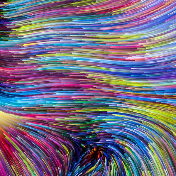 Serie Color Movimiento Composición Del Patrón Pintura Flujo Con Relación —  Fotos de Stock