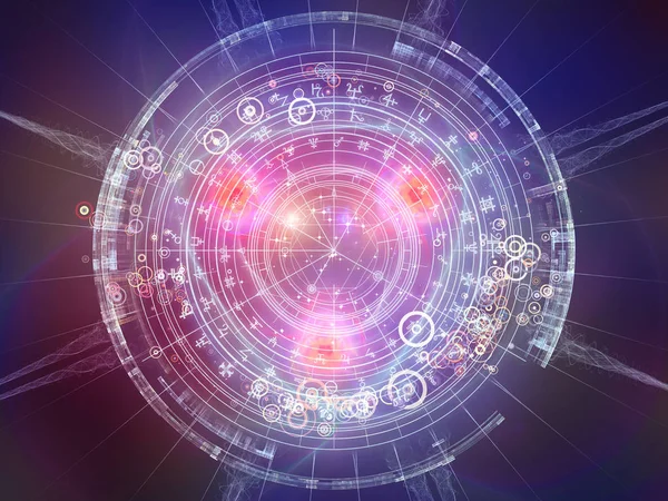 Fraktal öğeleri, kutsal sembolleri ve dairelerin mistisizm, gizli, Astroloji ve manevi konuda arka plan. Kutsal daireler serisi.