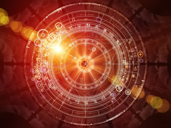 Fraktal öğeleri, kutsal sembolleri ve dairelerin mistisizm, gizli, Astroloji ve manevi konuda arka plan. Kutsal daireler serisi.