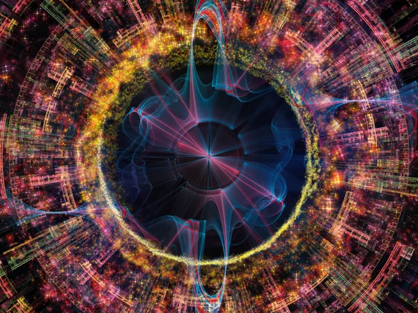 Dalga fonksiyonu serisi. Renkli sinüs titreşimlerin yaratıcı düzenleme, ışık ve fraktal öğeleri için ses ekolayzer, konunun müzik spektrum ve kuantum olasılık