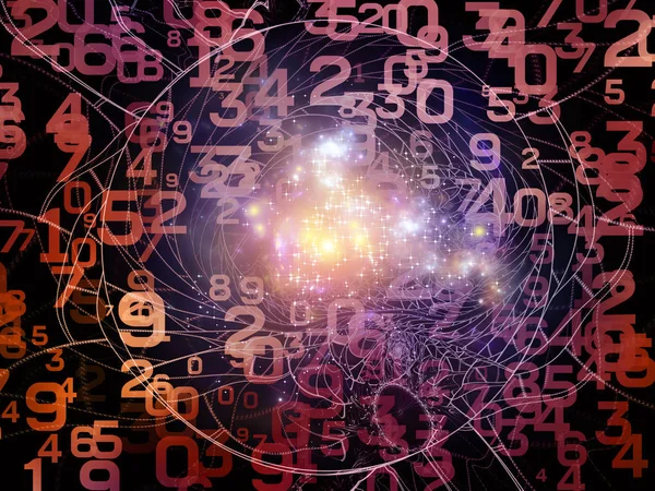 Math Van Realityserie Ontwerp Van Achtergrond Van Getallen Lichten Fractale — Stockfoto