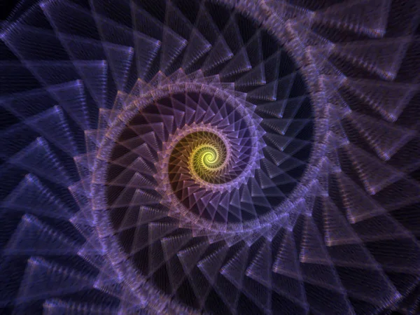Sarmal geometri serisi. Fraktal öğeleri matematik, geometri ve bilim konusunda iplik girdap soyut tasarım yapılmış