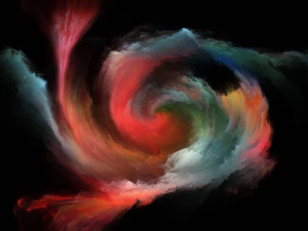 Color Flow Series Creative Arrangement Streams Digital Paint Concept Metaphor — Stock Photo, Image