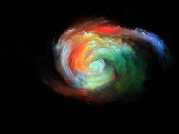 Kolor Serii Przepływu Creative Układ Strumieni Cyfrowych Farby Jako Metafora — Zdjęcie stockowe