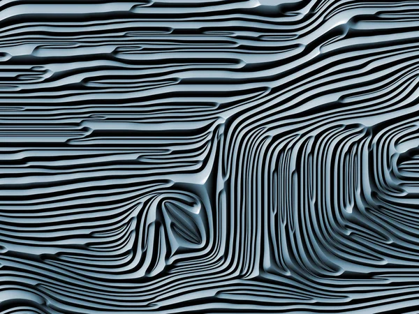Křivky Série Nature Složení Vykreslování Modrá Reliéfní Bas Reliéfní Vzor — Stock fotografie