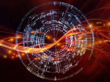 Numara serileri teknoloji. Tasarım teknoloji, bilim ve bilgisayar bilgi dünyası konusunda bir metafor olarak basamak, Izgaralar ve ışıklar oluşur