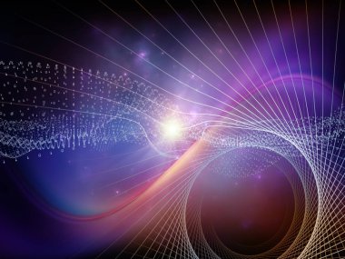 Numara serileri teknoloji. Basamak, Izgaralar ve teknoloji, bilim ve bilgisayar bilgi dünyasına konusu ışıkları sanatsal soyutlama oluşan